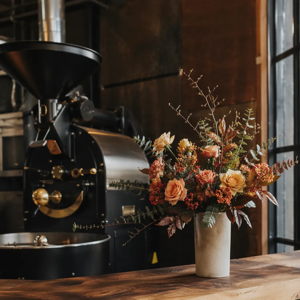 Hoa coffee roastery khai trương tại Đà Nẵng decor industrial - hình 4