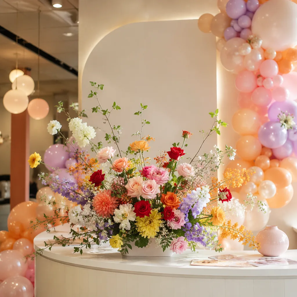 Hoa dance studio khai trương: decor tự do màu tại Đà Nẵng - hình 4