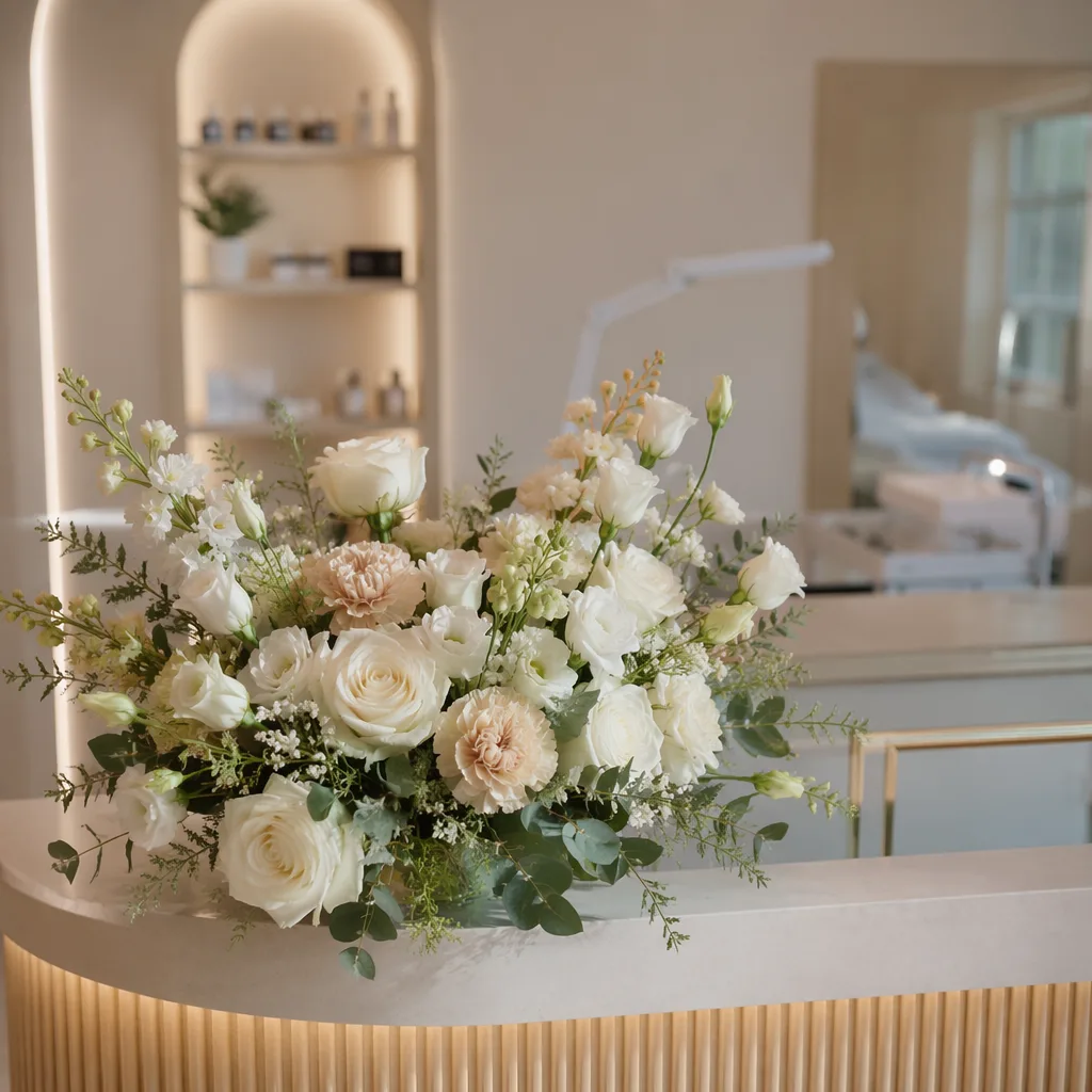 Hoa microblading khai trương Đà Nẵng: decor cao cấp - hình 1