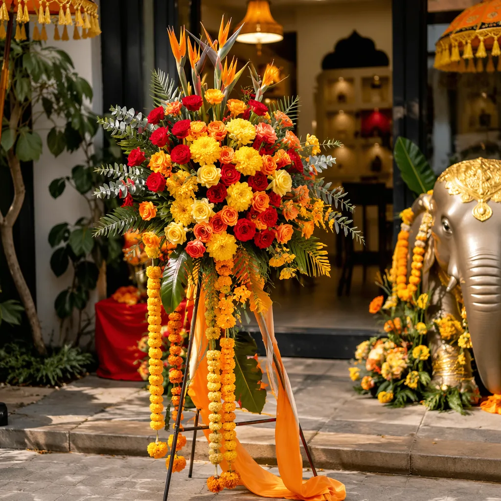 Hoa Indian restaurant khai trương: decor vàng cam Ấn Độ