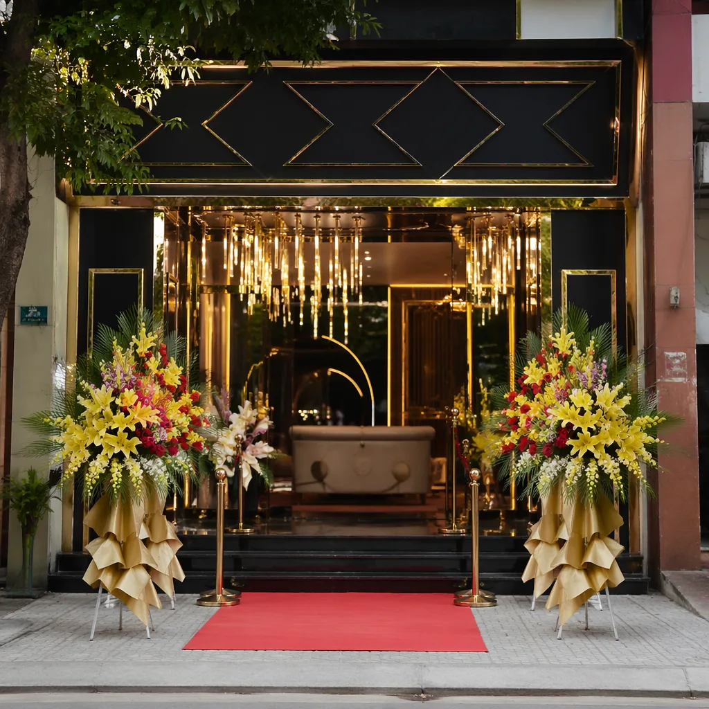 Hoa karaoke VIP khai trương Đà Nẵng: decor neon bling - hình 2