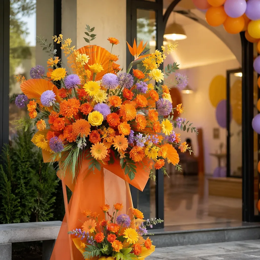 Hoa marketing agency khai trương Đà Nẵng decor creative