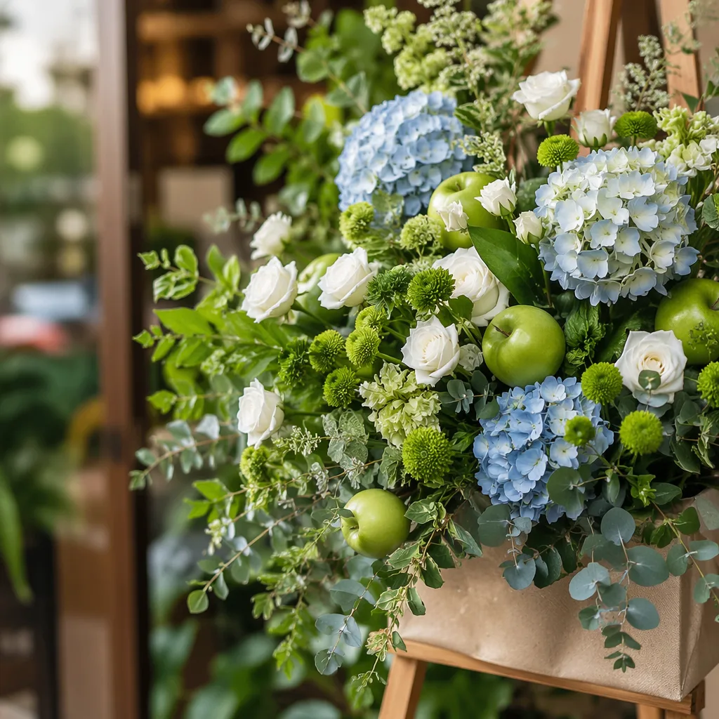 Hoa organic grocery khai trương: decor tự nhiên xanh - hình 1