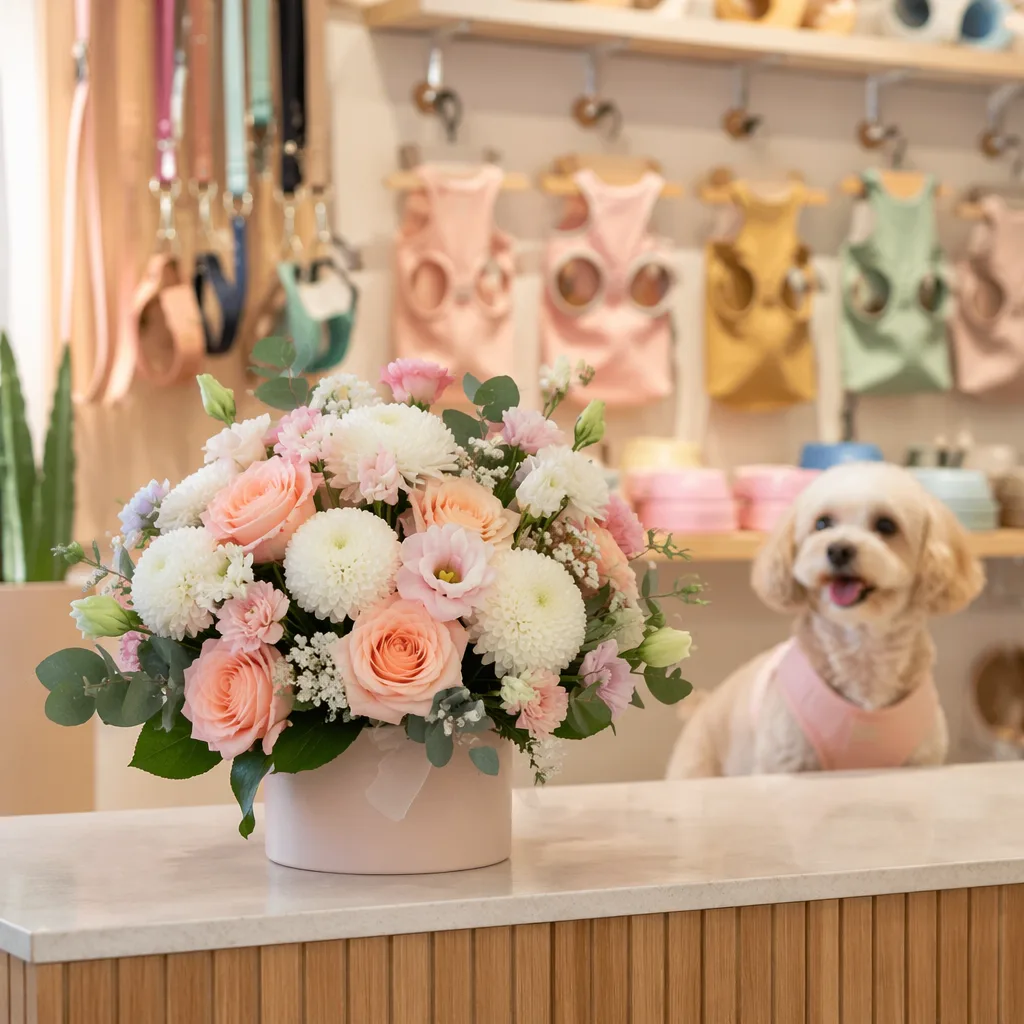 Hoa pet shop khai trương Đà Nẵng: decor pet-friendly - hình 2