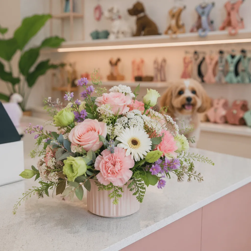Hoa pet shop khai trương Đà Nẵng: decor pet-friendly - hình 4