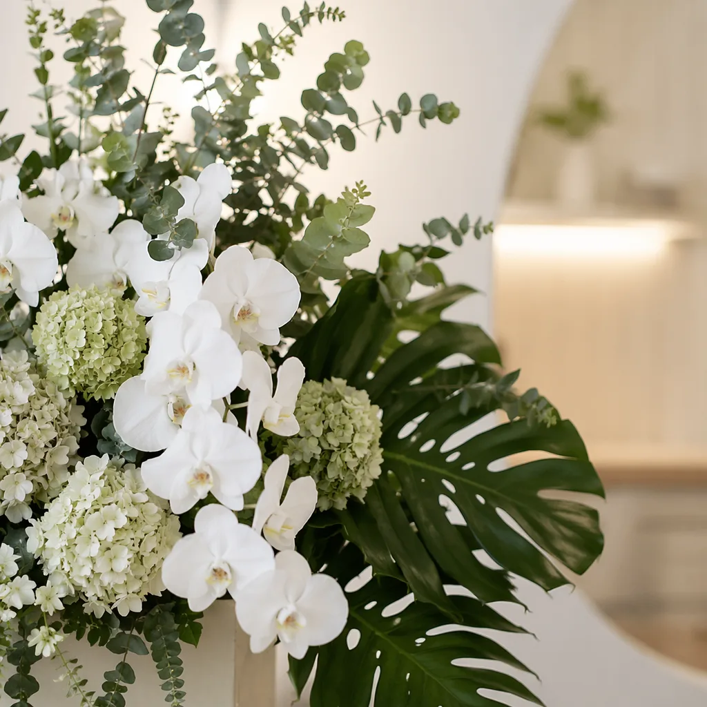 Hoa physiotherapy khai trương Đà Nẵng decor natural green - hình 1