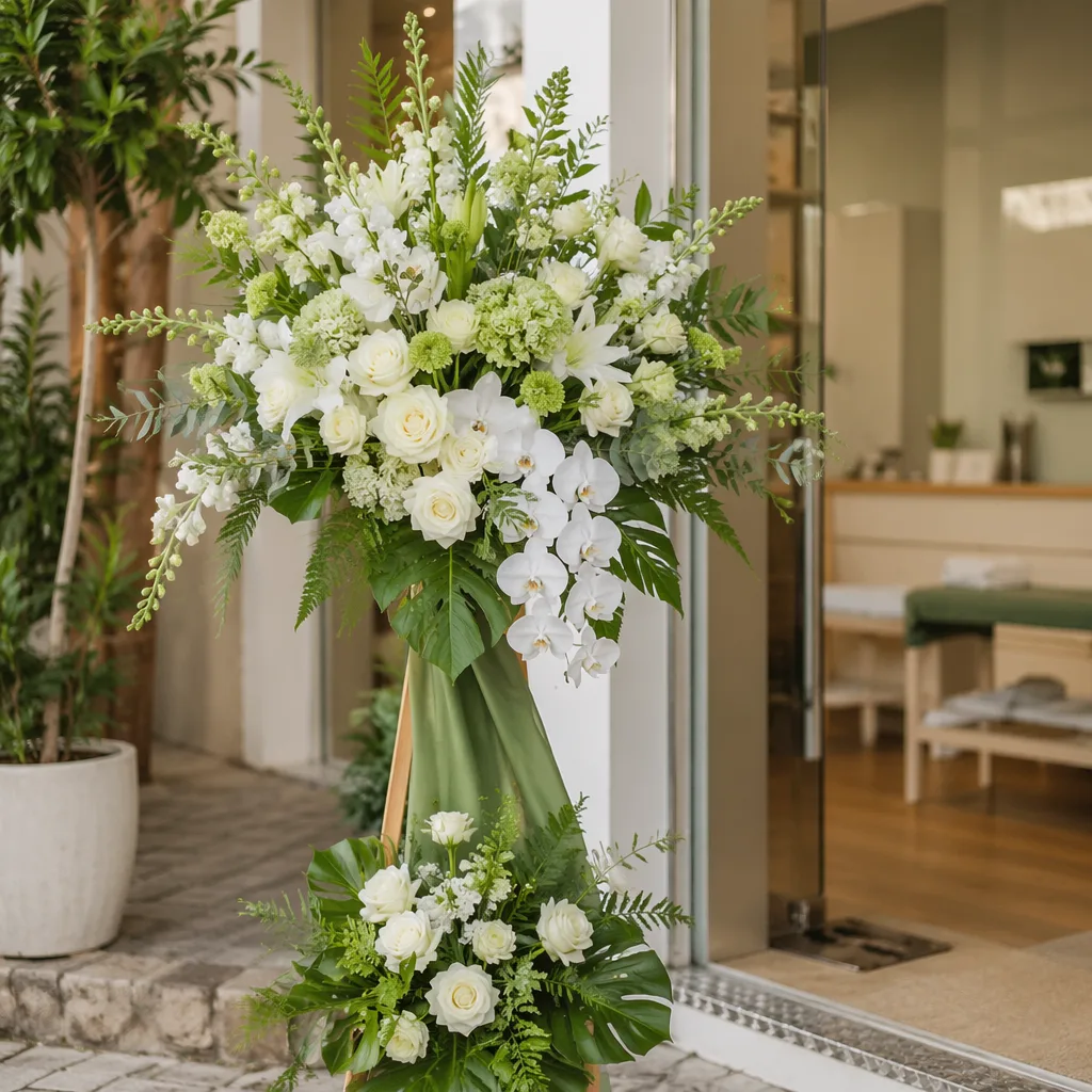 Hoa physiotherapy khai trương Đà Nẵng decor natural green
