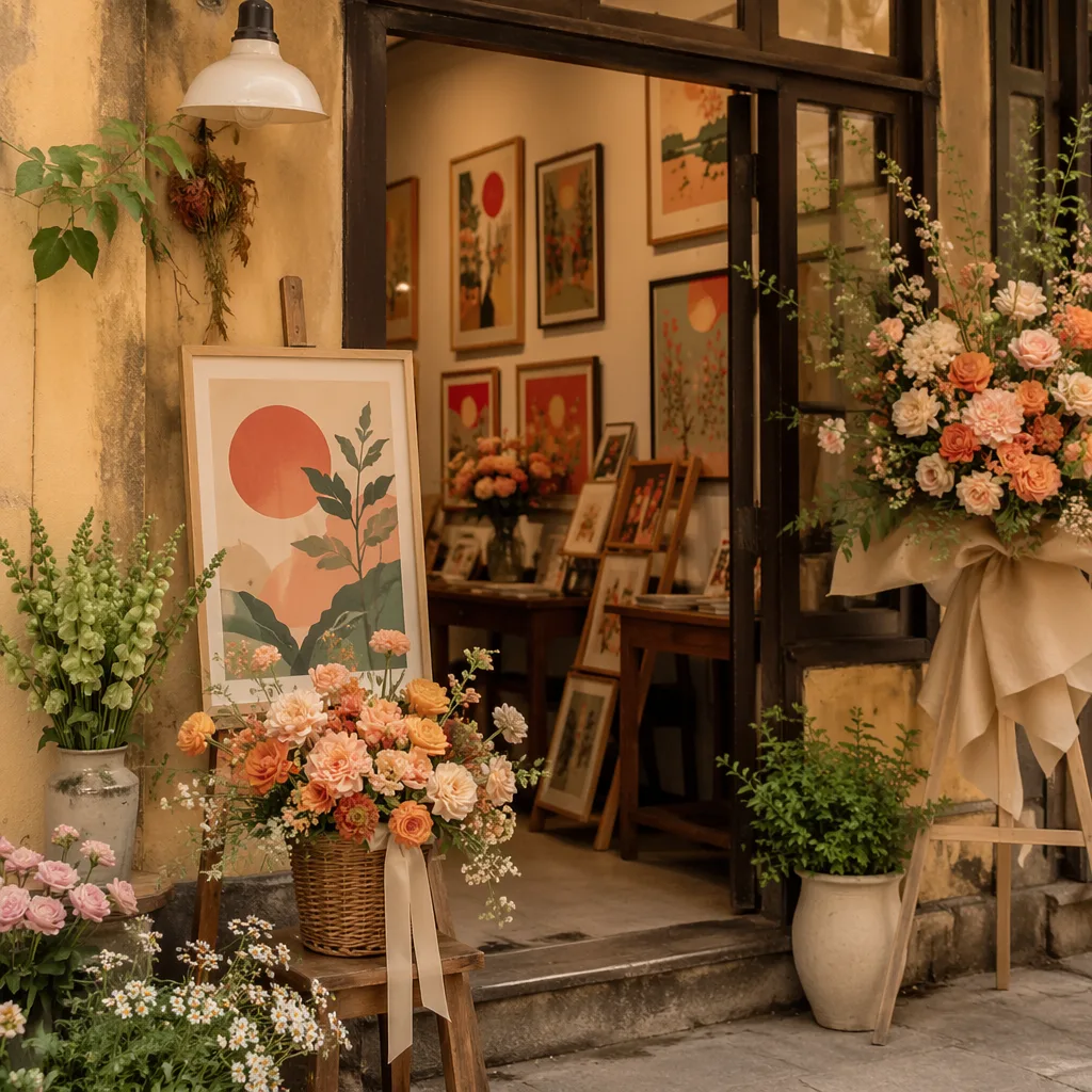 Hoa poster shop khai trương cho decor vintage Đà Nẵng