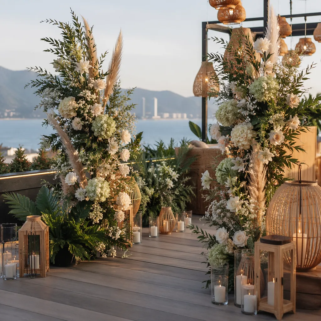 Hoa rooftop lounge khai trương: decor bohemian luxury - hình 2