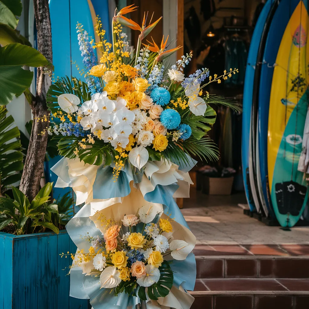 Hoa surf shop khai trương: decor biển vui tại Đà Nẵng