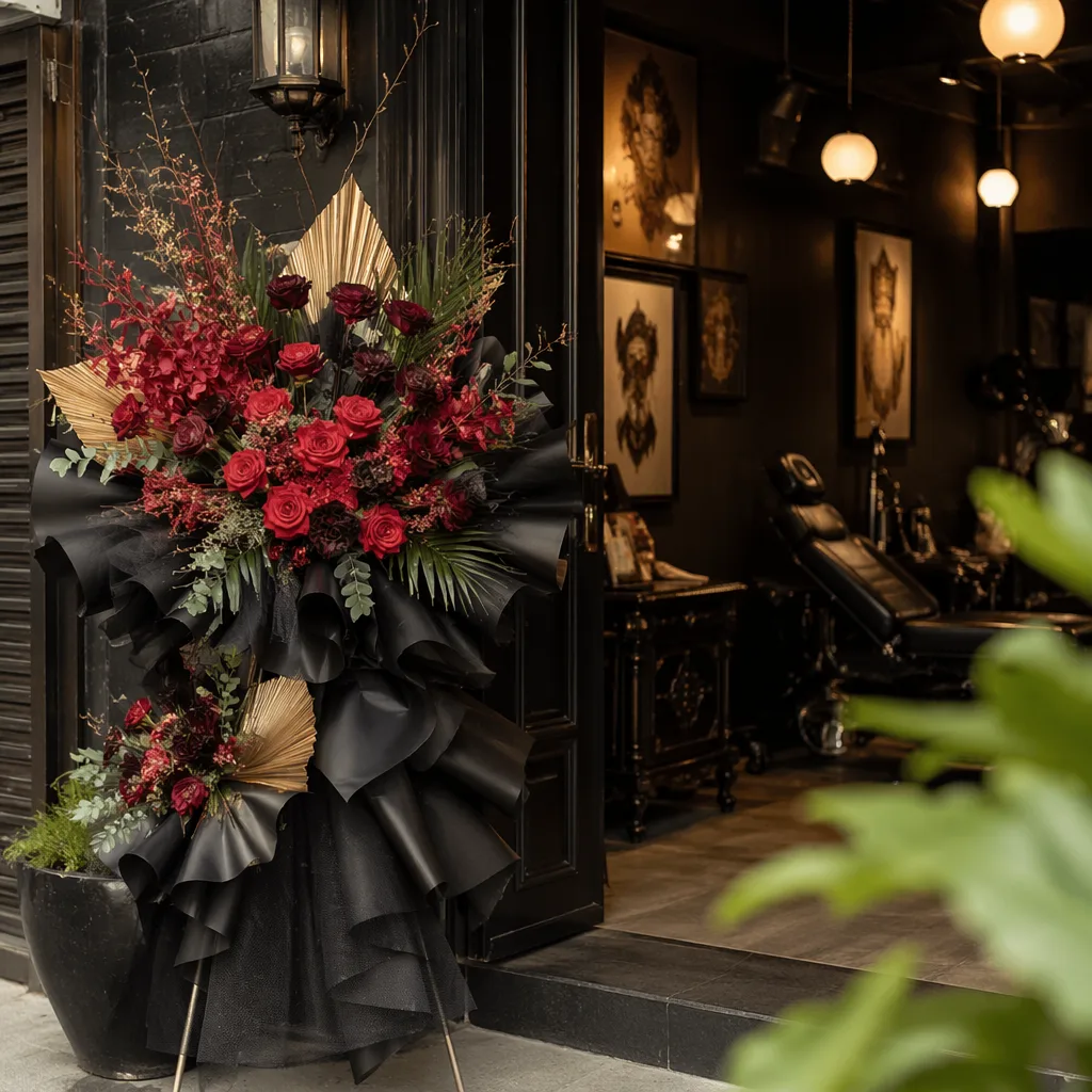 Hoa tatoo studio khai trương Đà Nẵng: decor dark aesthetic - hình 2