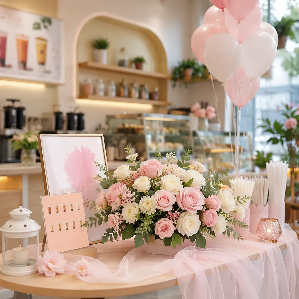 Hoa tea shop khai trương Đà Nẵng: decor pastel hút mắt - hình 2