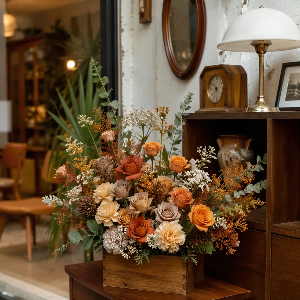 Hoa vintage furniture khai trương Đà Nẵng decor retro warm - hình 2
