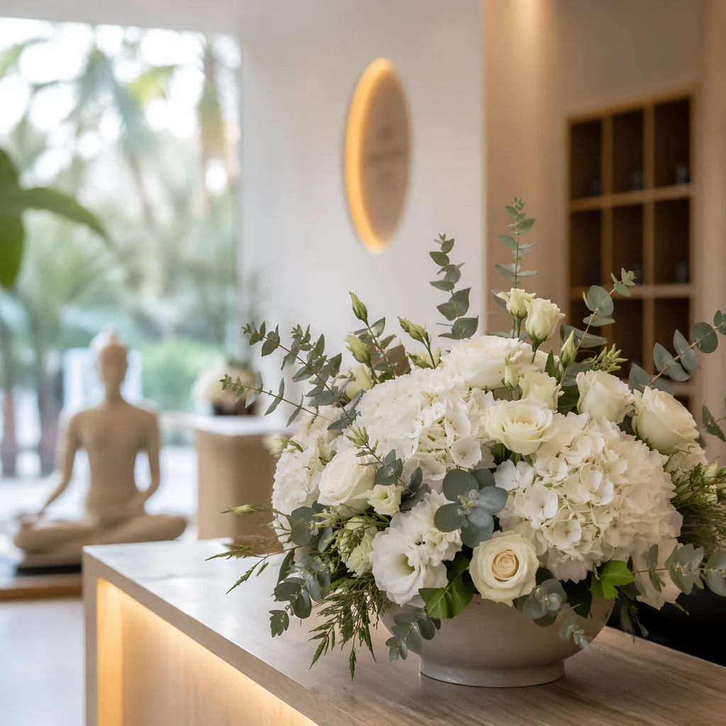 Hoa yoga studio khai trương Đà Nẵng decor tịnh trẻ - hình 3