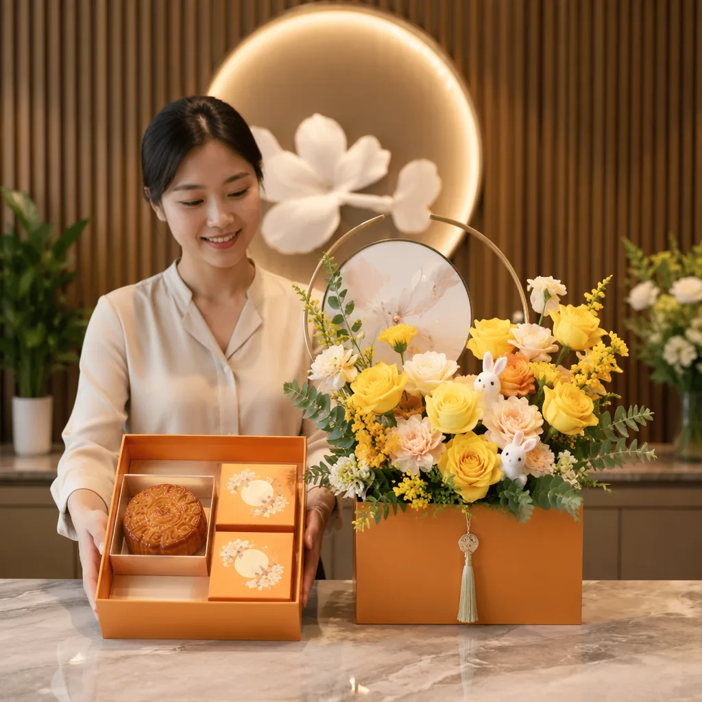 Hoa trung thu Đà Nẵng 2026 tặng trẻ em kèm bánh - hình 2