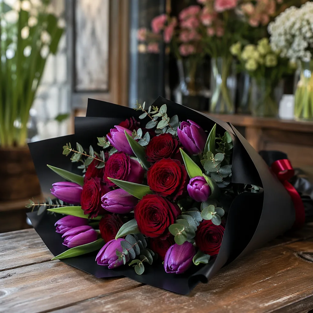 Hoa black day 14/4 Đà Nẵng cho người độc thân - hình 1