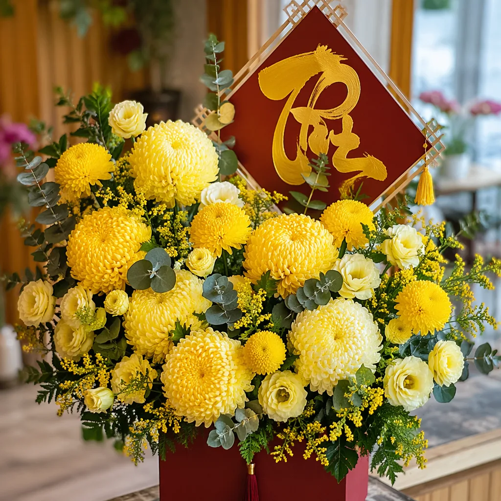 Hoa mừng thọ Đà Nẵng cho ông bà 70 80 90 tuổi - hình 1