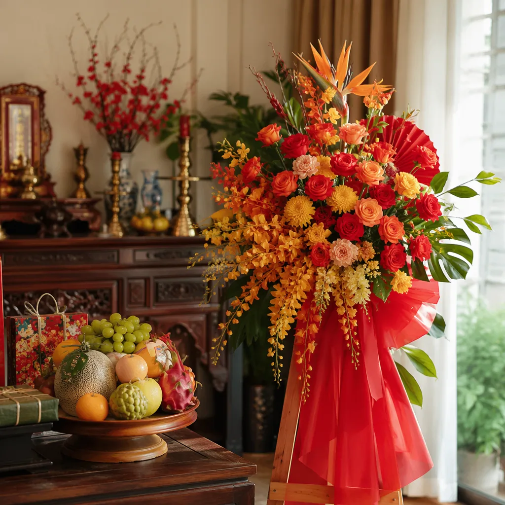 Hoa mừng thọ Đà Nẵng cho ông bà 70 80 90 tuổi - hình 2