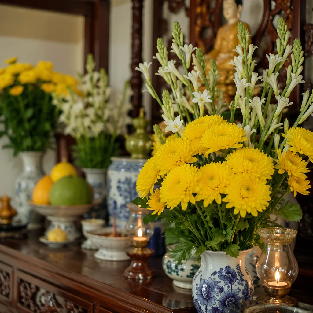 Hoa cúng mùng 1 ngày rằm: tháng nào cần hoa đặc biệt? - hình 2
