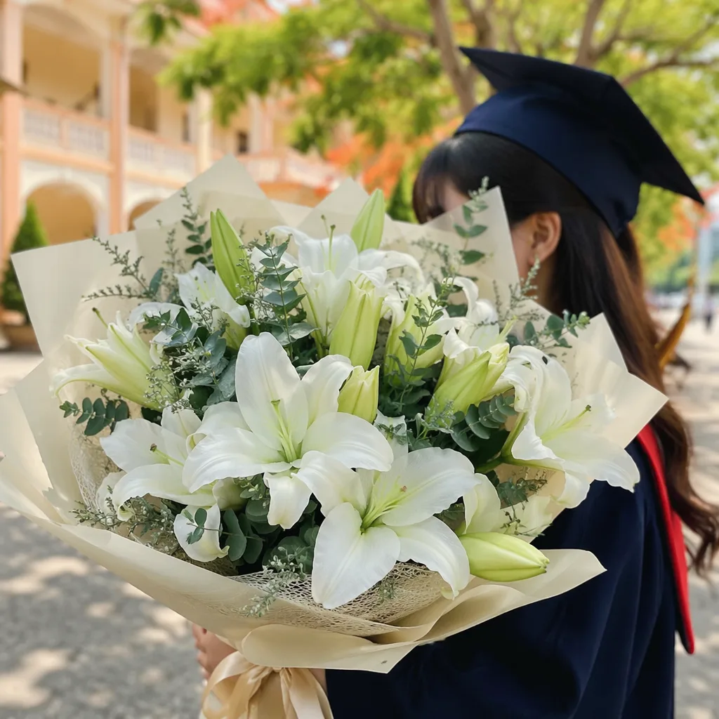 Hoa loa kèn trắng: ý nghĩa trong lễ tốt nghiệp, Công giáo - hình 4