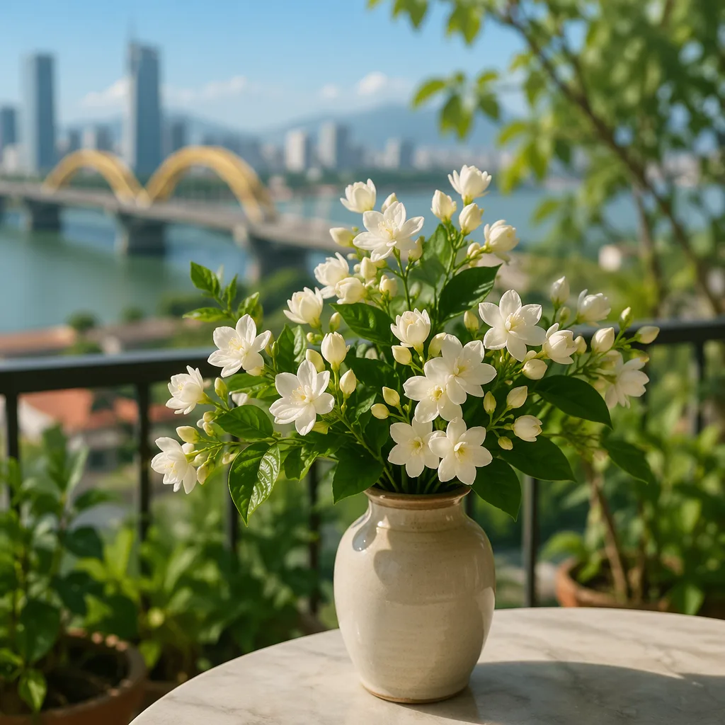 Hoa nhài trắng: ý nghĩa văn hóa Việt và cách trồng ban công
