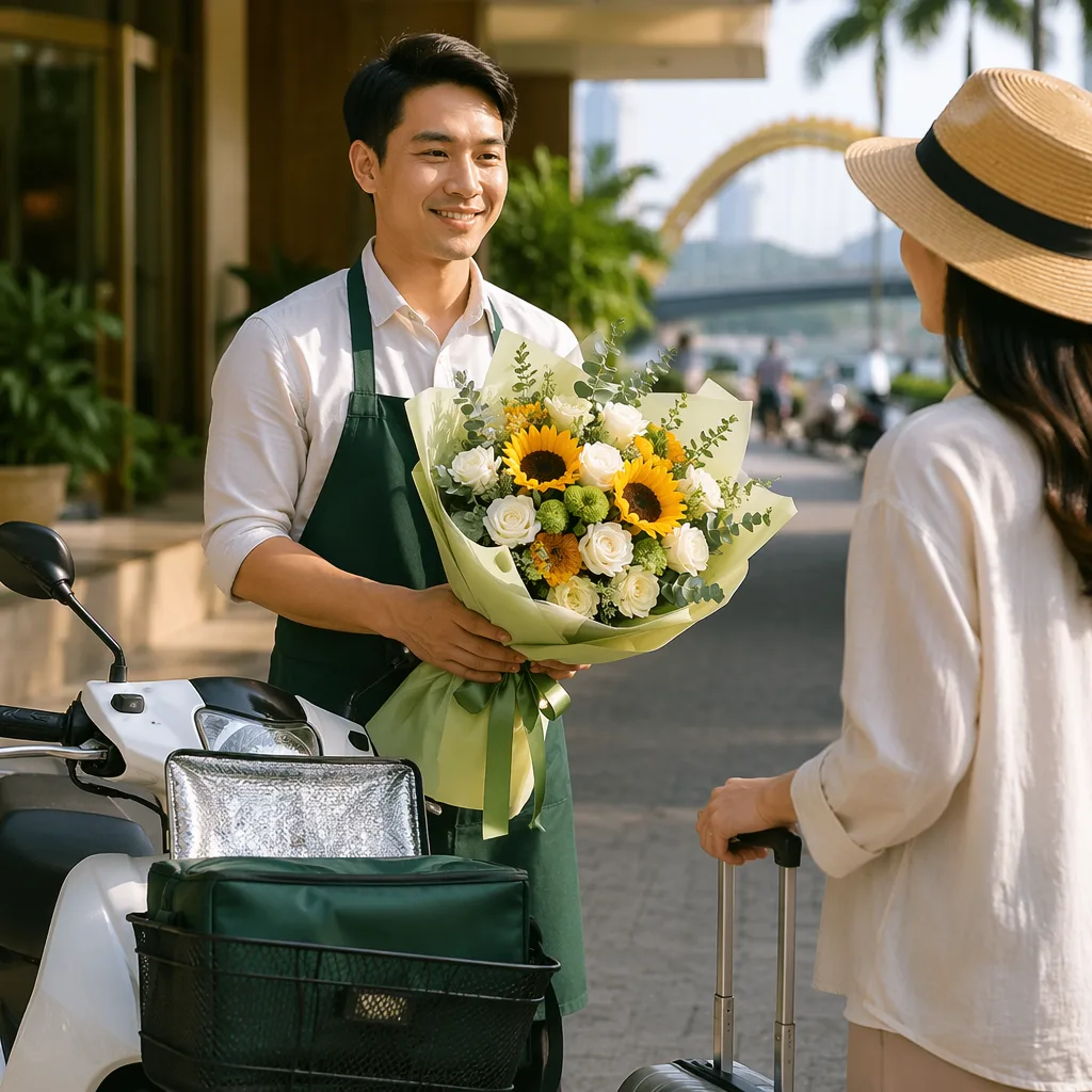 Hoa quà tặng du khách Đà Nẵng mùa hè: chọn gì dễ mang? - hình 2