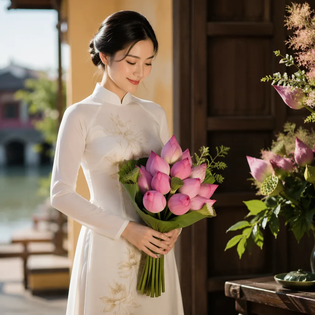 Hoa sen cô dâu 2026: nét truyền thống mới ở miền Trung