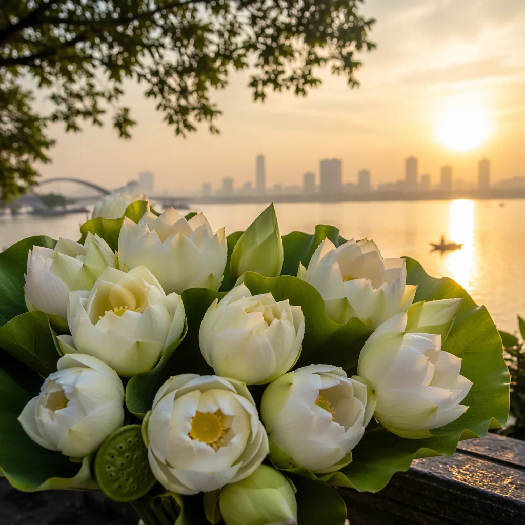 Hoa sen trắng Đà Nẵng: mùa nở tháng mấy, ý nghĩa thanh tịnh - hình 1