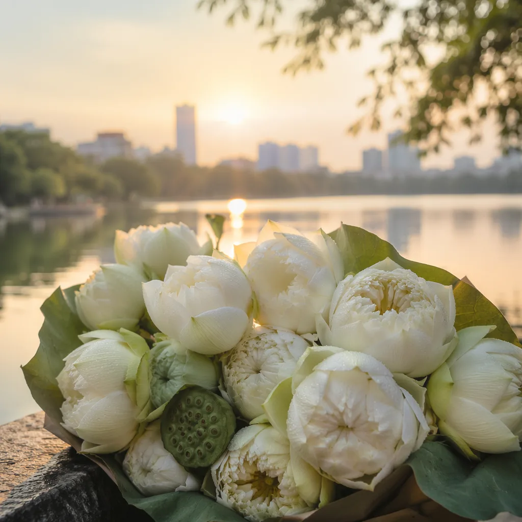 Hoa sen trắng Đà Nẵng: mùa nở tháng mấy, ý nghĩa thanh tịnh - hình 3