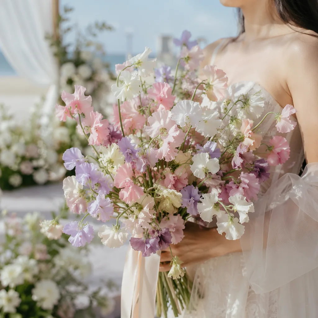 Sweet Pea Đà Nẵng: đậu ngọt thơm rủ mềm cho cưới 2026