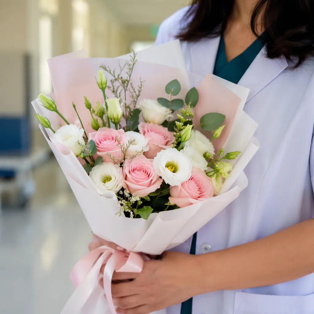 Hoa tặng bác sĩ bệnh viện Đà Nẵng: ý tứ và lưu ý