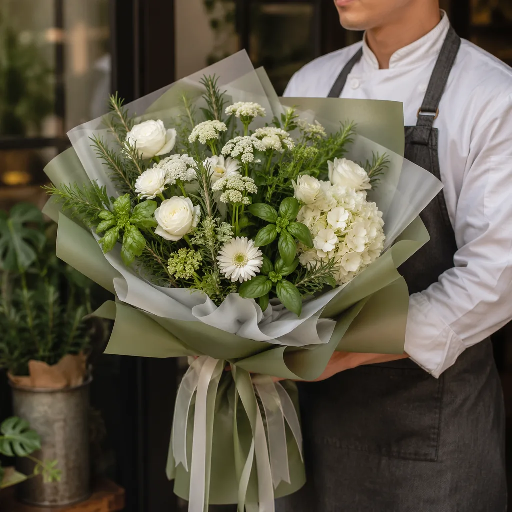 Hoa chef Đà Nẵng Michelin: bó tặng bếp trưởng 2026