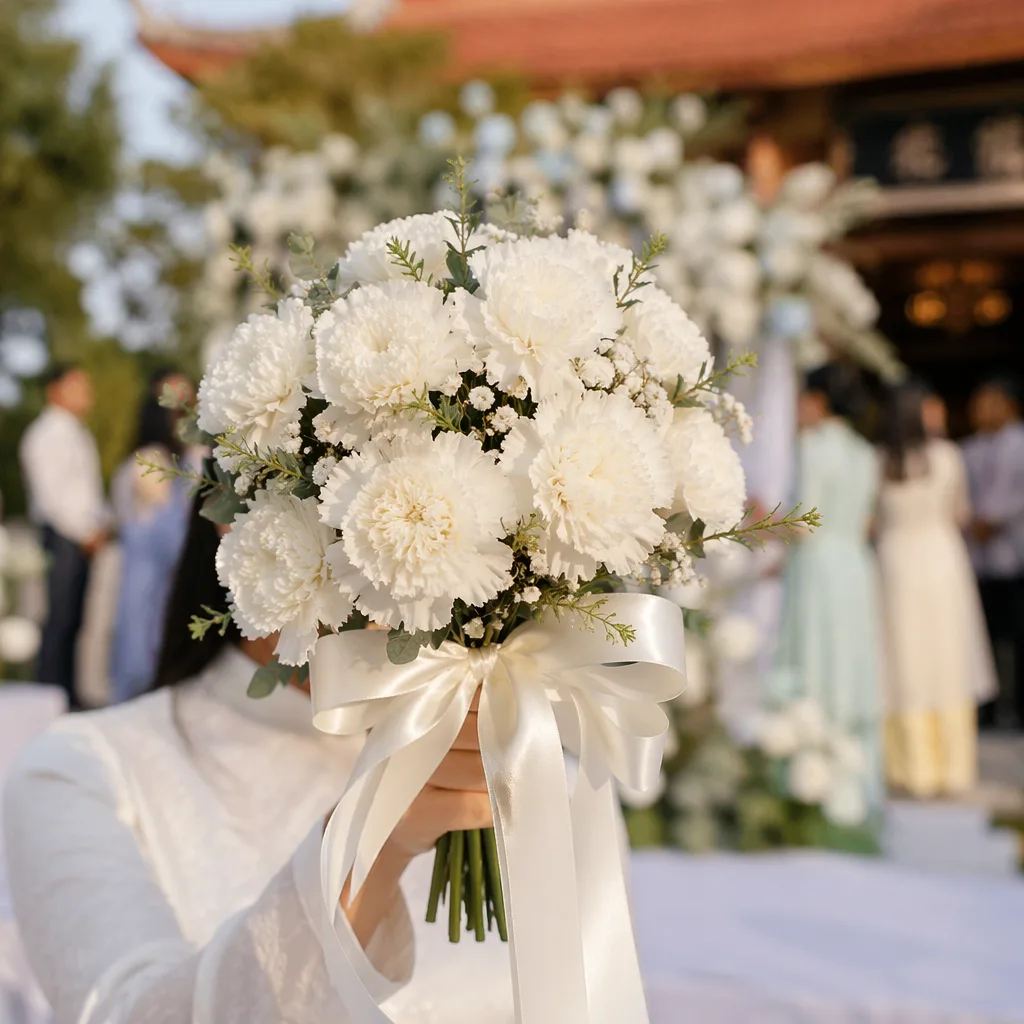 Hoa kèm thả bồ câu cho lễ cưới Đà Nẵng - hình 3