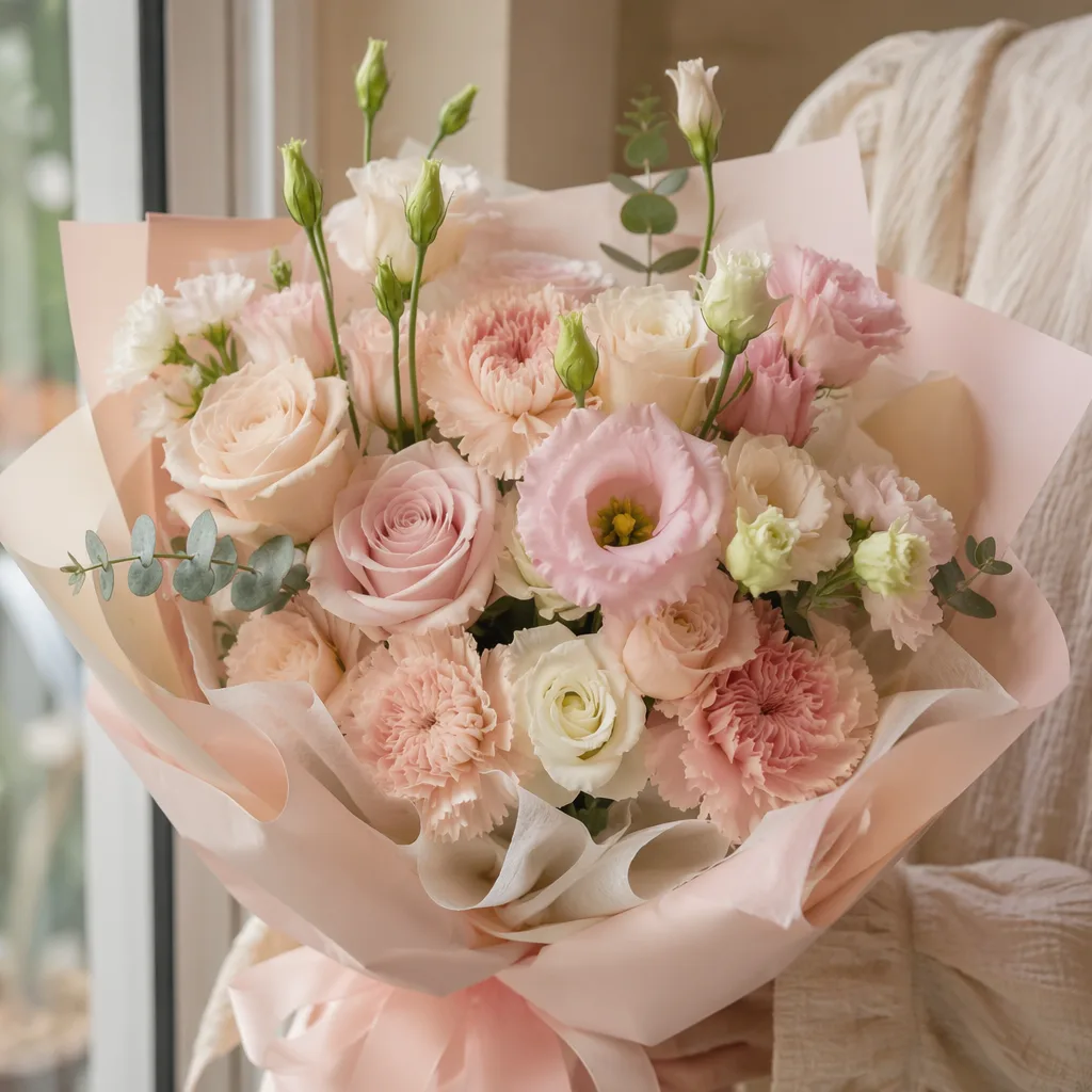 Hoa cho em bé sơ sinh: mẫu an toàn tone pastel - hình 1