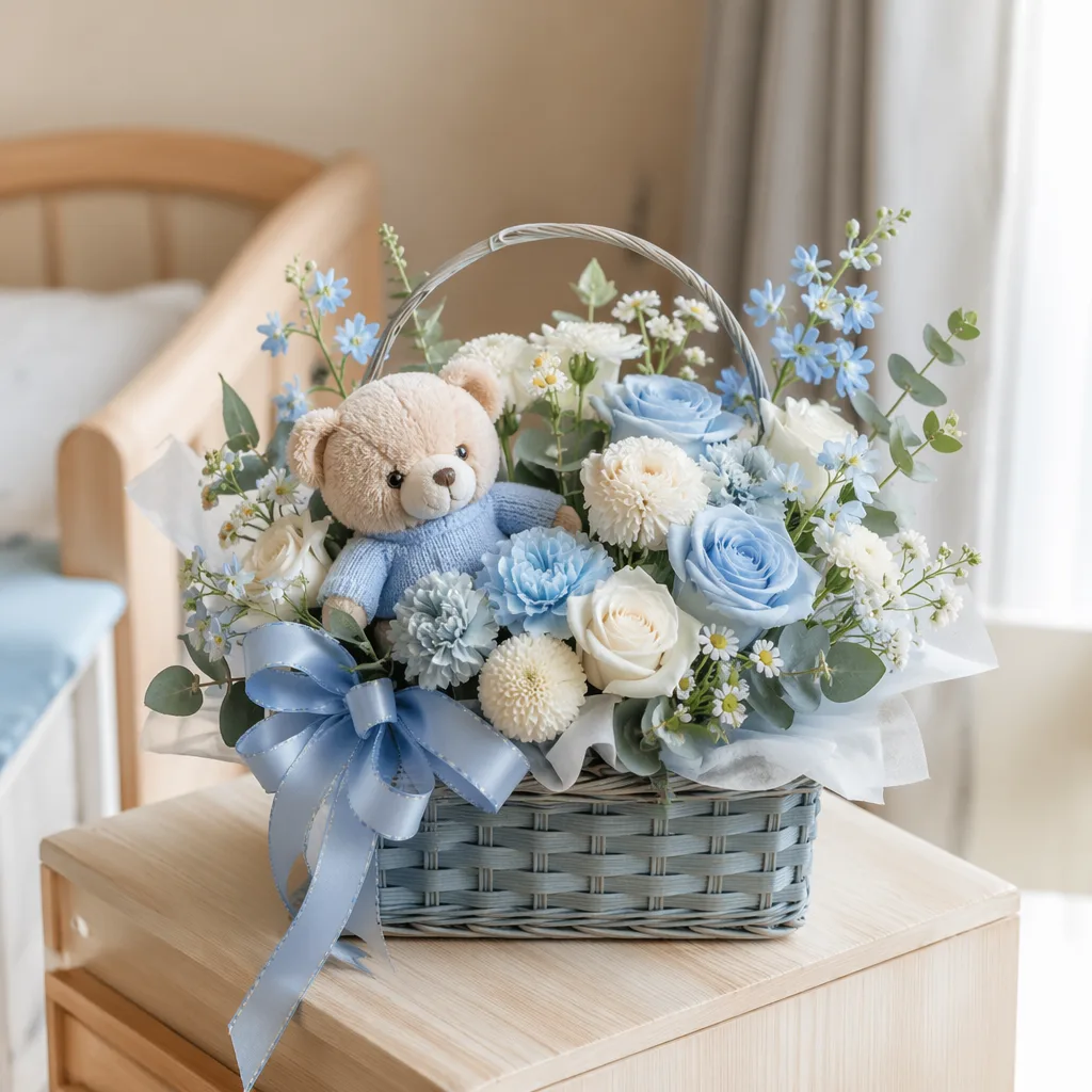 Hoa cho em bé sơ sinh: mẫu an toàn tone pastel - hình 4