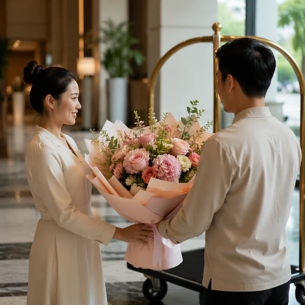 Hoa tới khách sạn celeb ở Đà Nẵng: fan meet private