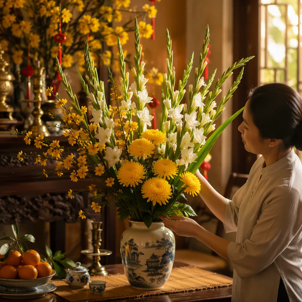 Hoa cúng cuối năm âm lịch: phong tục Đà Nẵng 26-30 Chạp