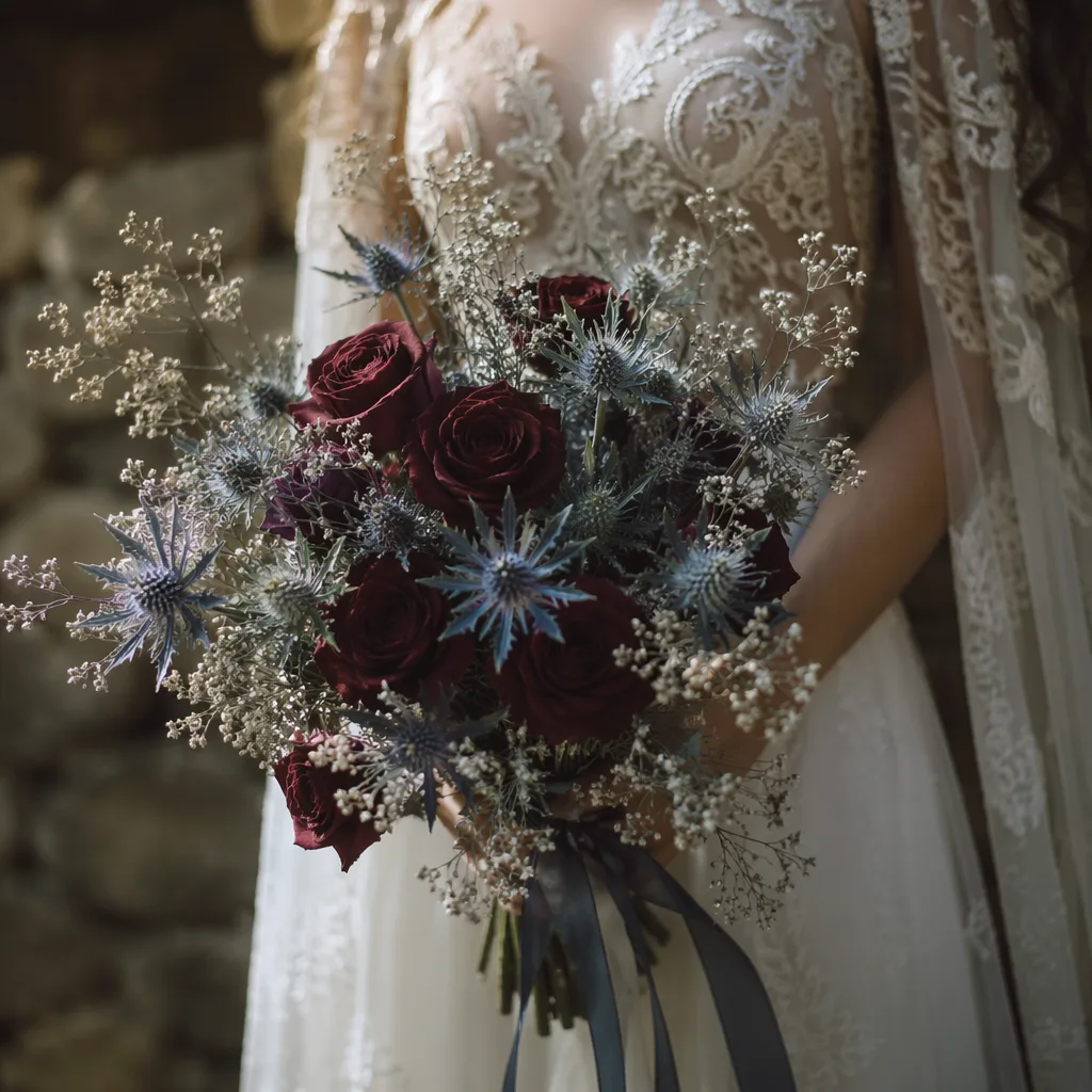 Thistle Đà Nẵng: Eryngium gai xanh bạc cho cưới Celtic