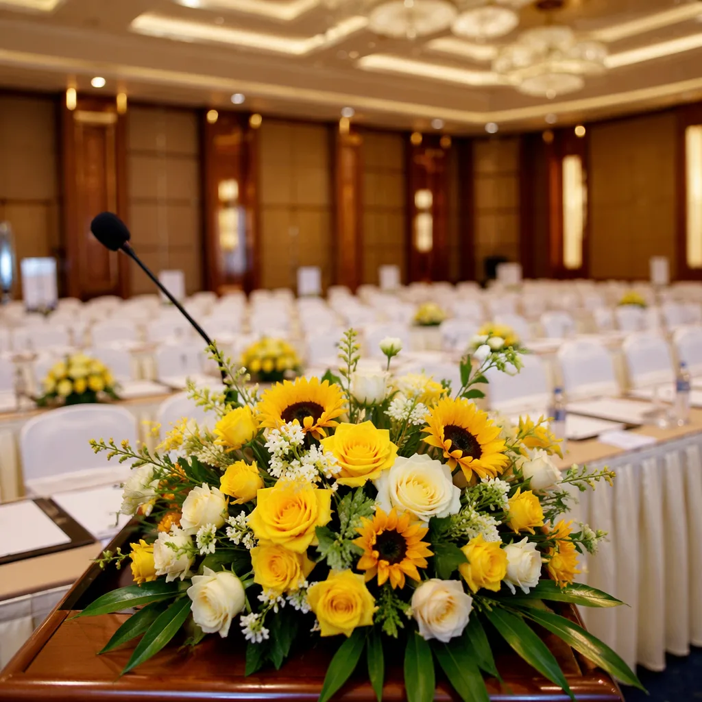 Hoa trang trí sự kiện Đà Nẵng: Chọn hoa theo từng loại event