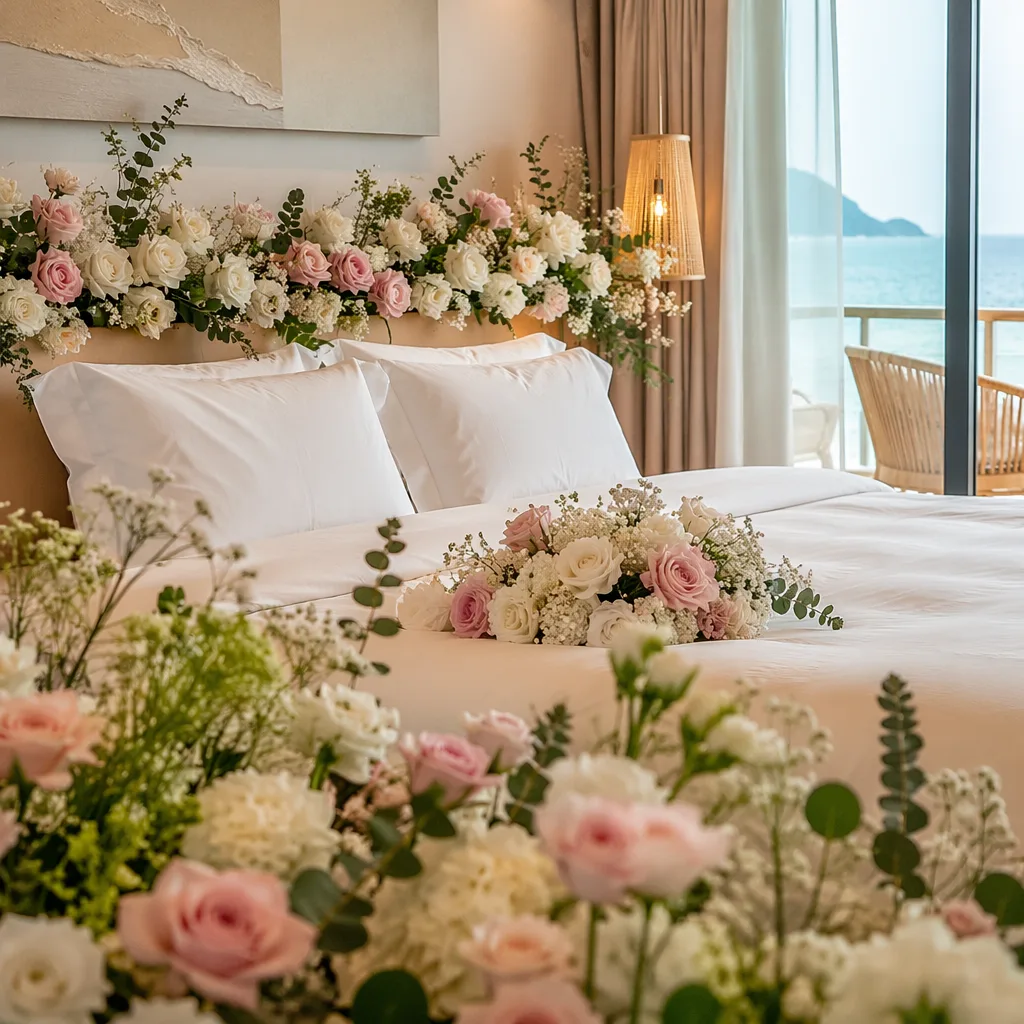Hoa trang trí suite honeymoon Đà Nẵng: bố trí sao cho đẹp - hình 1