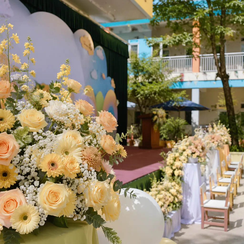 Hoa lễ bế giảng mầm non cho trường công lập Đà Nẵng - hình 2