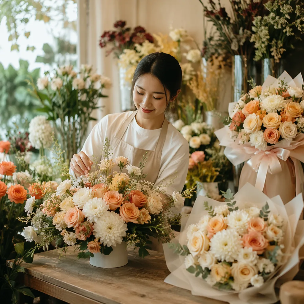 Shop hoa Cẩm Lệ Đà Nẵng cho lễ làng nghề, hôn lễ