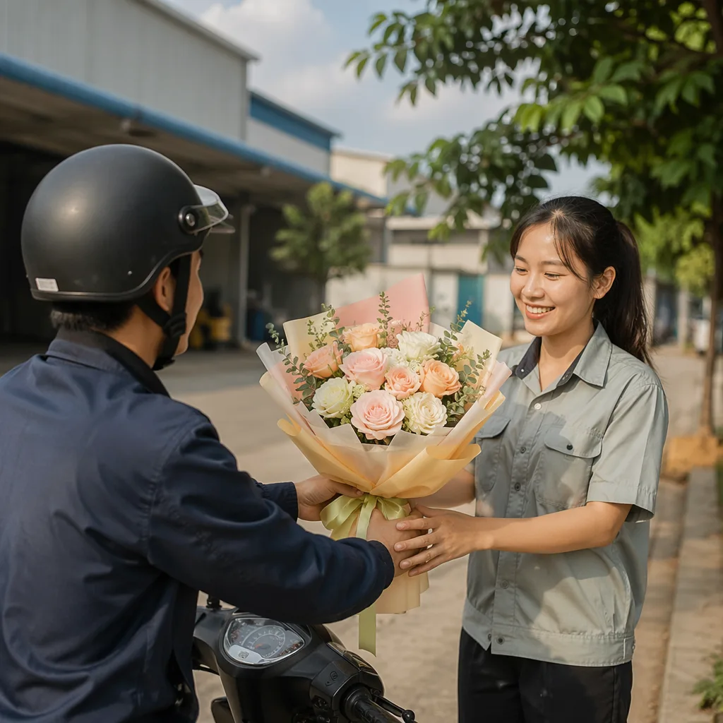 Shop hoa Liên Chiểu Đà Nẵng cho sinh viên và KCN - hình 2
