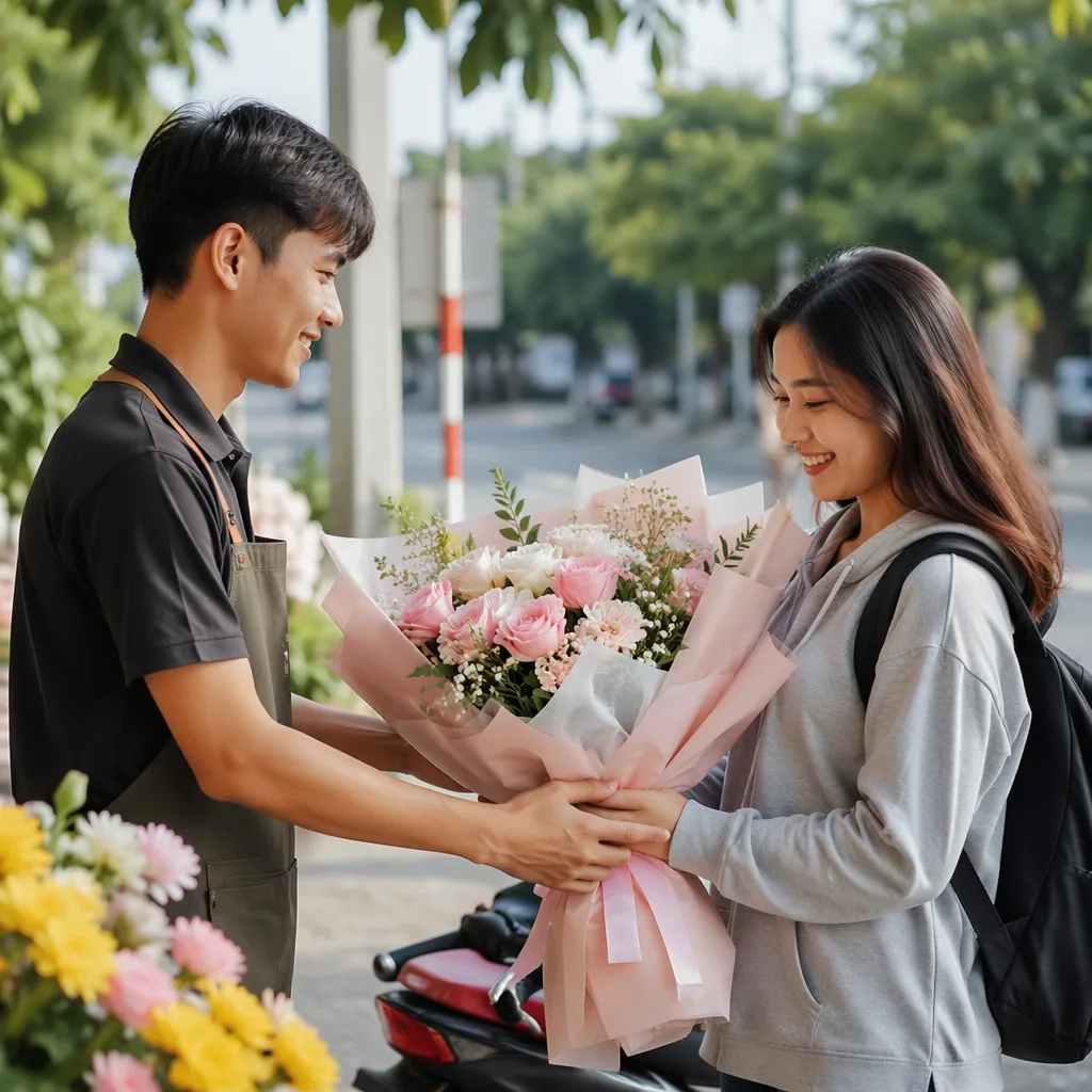 Shop hoa Liên Chiểu Đà Nẵng cho sinh viên và KCN