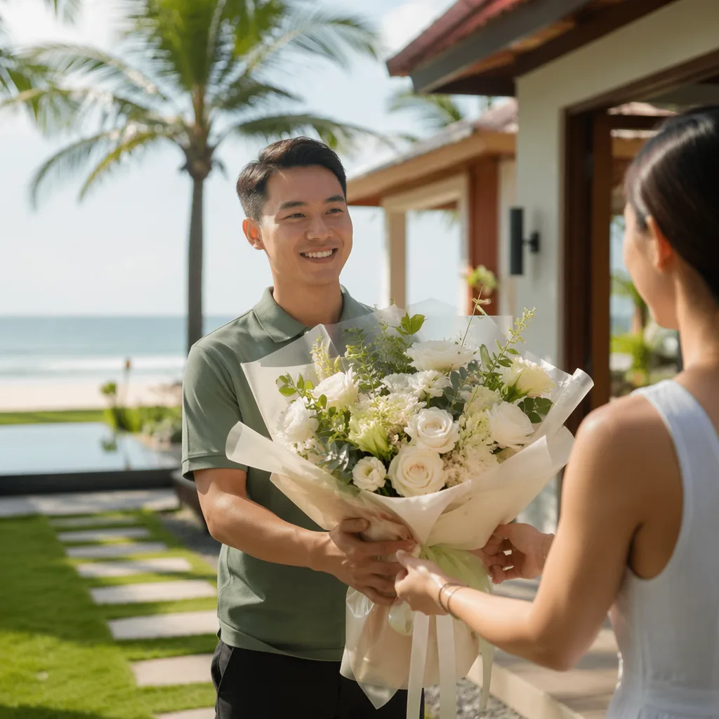 Shop hoa Ngũ Hành Sơn Đà Nẵng cho resort, biển Non Nước
