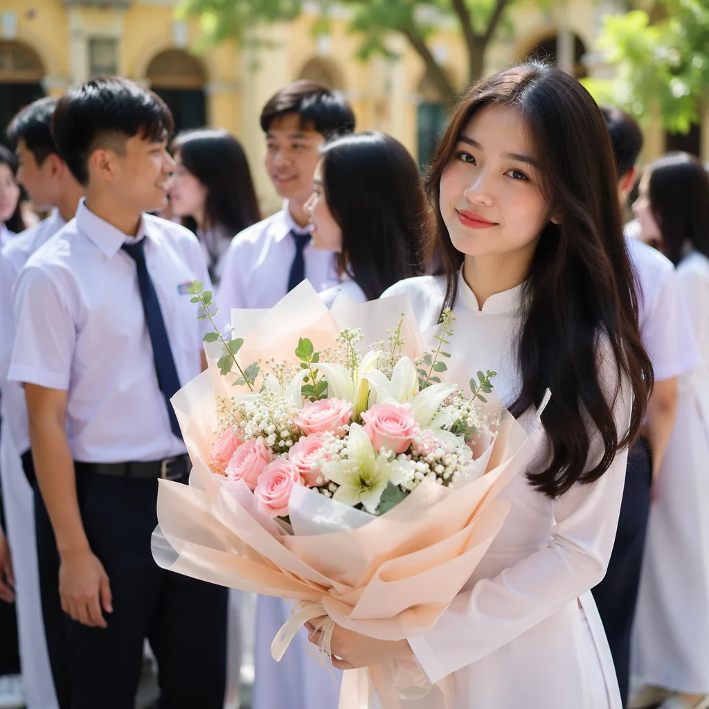 Hoa THPT Đà Nẵng cho lễ bế giảng, tốt nghiệp 2026