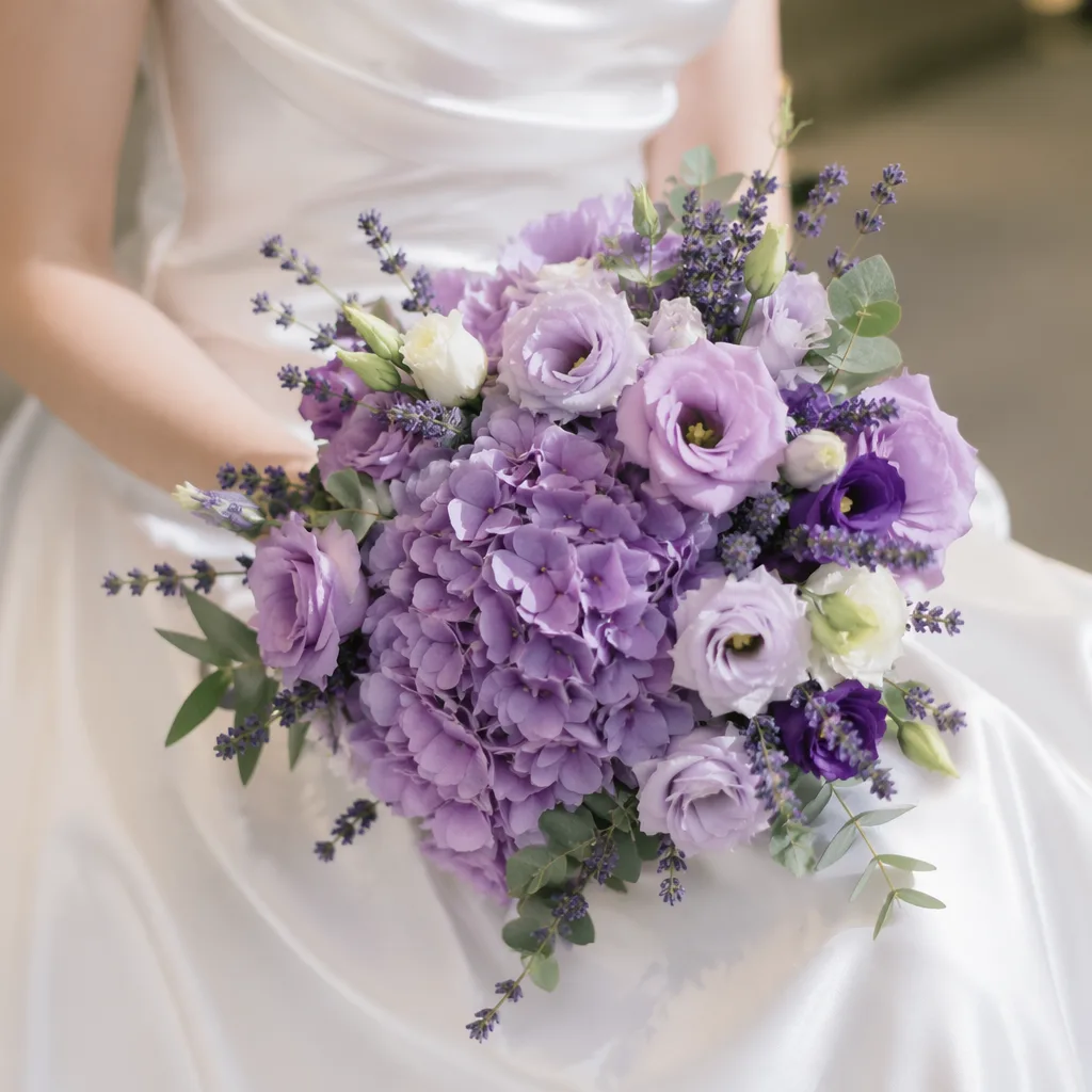 Digital lavender hoa cưới: xu hướng màu cưới 2026 - hình 1