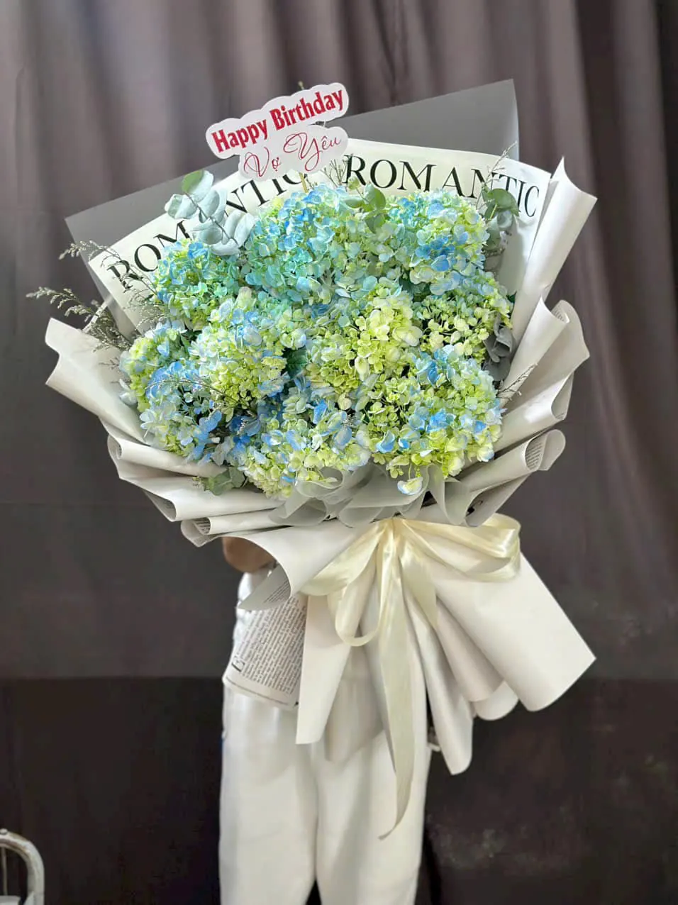 Ảnh 8 của Bó Hoa Hoa Baby & Hồng & Bạch Đàn - Sinh Nhật