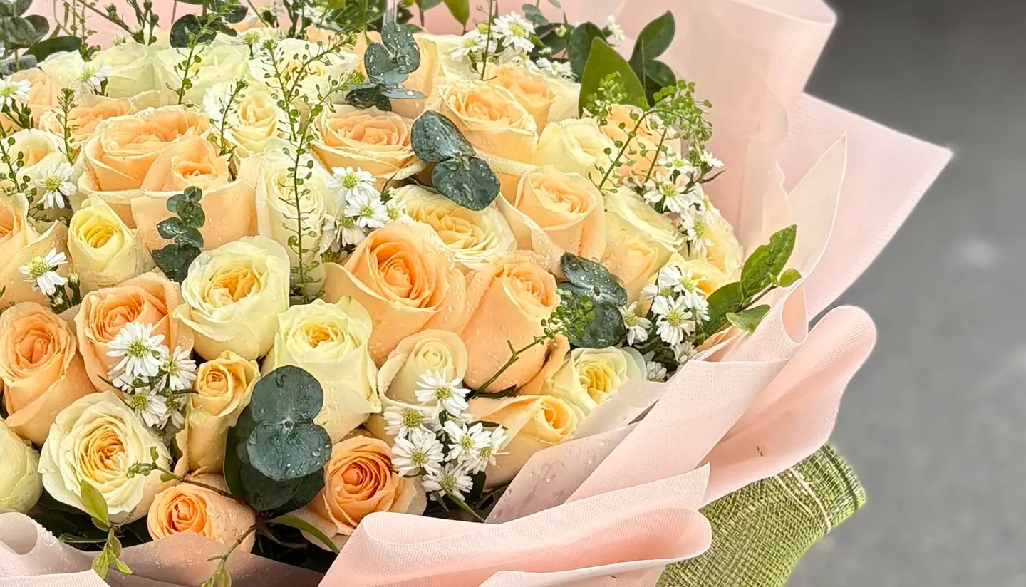 Ảnh 6 của Bó Hoa Hoa Baby & Hồng & Bạch Đàn - Sinh Nhật