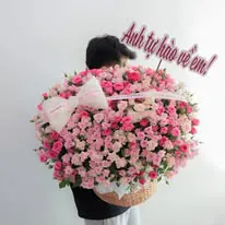 Ảnh 3 của Giỏ Hoa Hoa Baby & Cẩm Tú Cầu Xanh & Cẩm Tú Cầu - Hoa Tươi